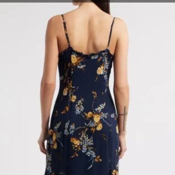 REFORMATION Lilibet Dress in Navy - Picture 2 of 5